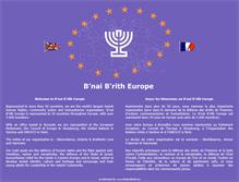 Tablet Screenshot of bnaibritheurope.org